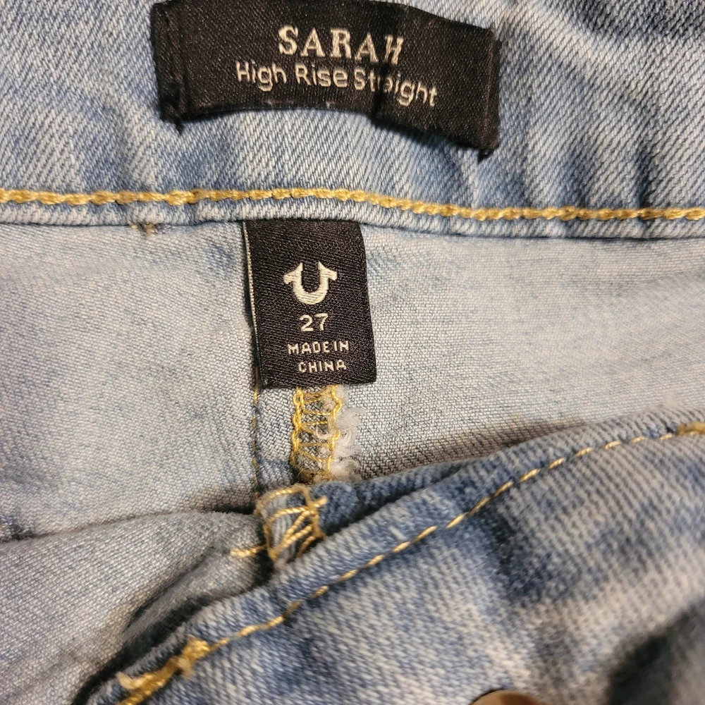 True Religion Light Blue Straight/wide Leg Jeans - Picture 5 of 5